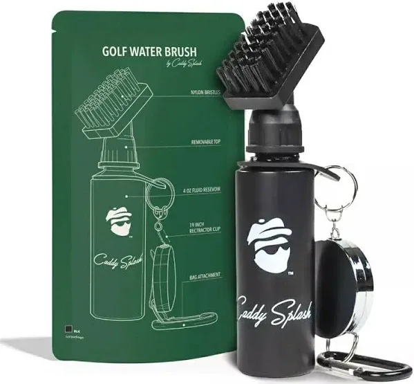 Premium Golf Club Cleaner with Water - Heavy Duty Retractable Clip- Squeeze B...