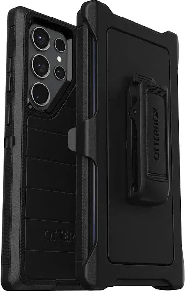  Galaxy S23 Ultra Case - BLACK, rugged &amp; durable, with Black Defender Series