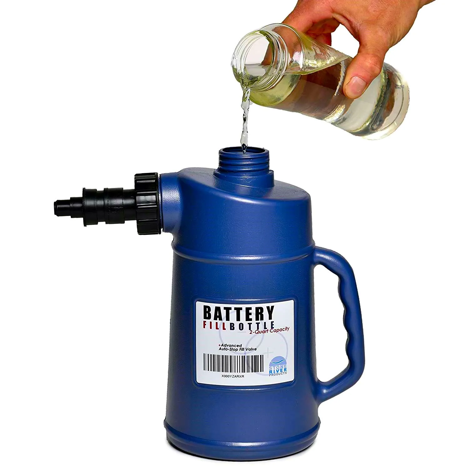 Stone River Battery Filler Bottle For Golf Cart, Automotive, And Industrial Batteries