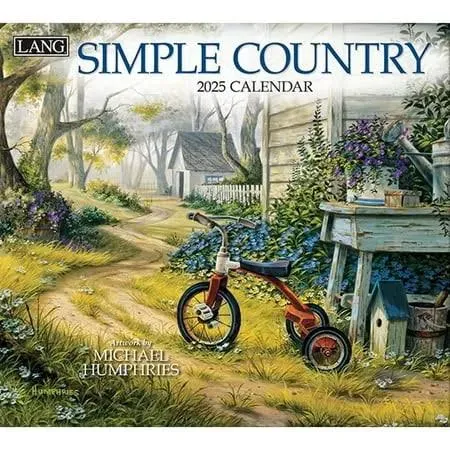 Simple Country 2025 Wall Calendar (New)