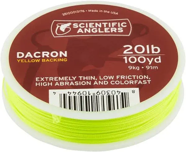 Scientific Anglers Dacron Fly Line Backing, Orange