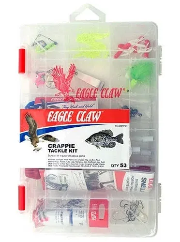 EAGLE CLAW CRAPPIE TACKLE KIT, 53 PIECES