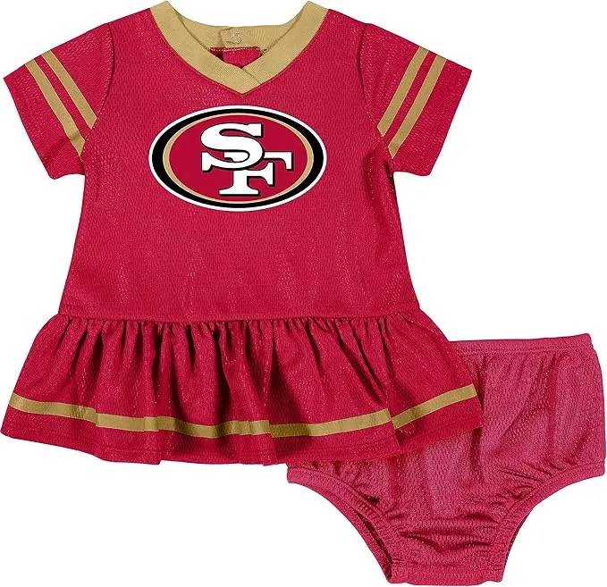 Gerber Girls' NFL Team Jersey Dress and Diaper Cover