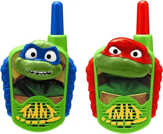 Teenage Mutant Ninja Turtles Toy Walkie Talkies for Kids, Static Free Indoor and