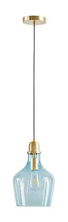 Claxy Modern Gold with Bell Shade Glass Shade Adjustable Pendant Light Fixture Lowes.com