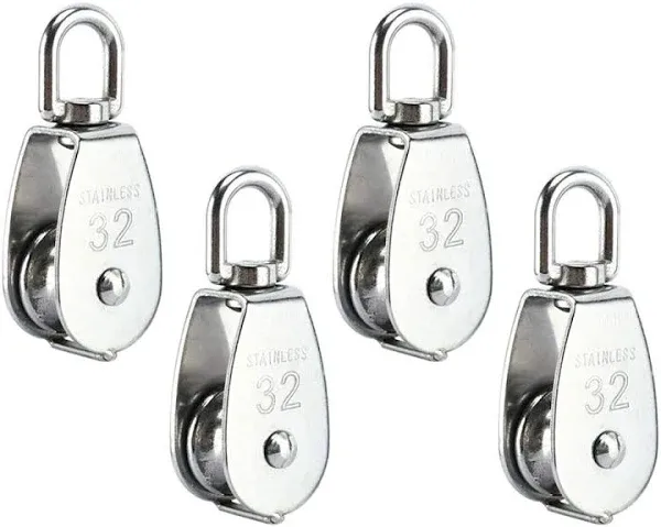 CREATIEE-PRO 4Pcs M32 Single Pulley Block