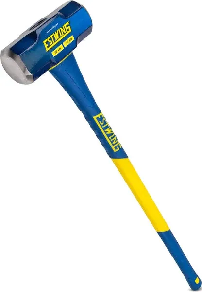 16-Pound Hard Face Sledge Hammer, 36-Inch Fiberglass Handle