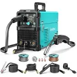 bestarc 145A MIG Welder, 110V/220V Dual Voltage Gas/Gasless Flux Core MIG Welder/Lift TIG/Stick 3 in 1 Synergic MIG145 9GEN Welding Machine, Flux