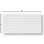 2 Slatwall Easy Panels 4&#039; x 2&#039; Horizontal White Fiberboard Panel