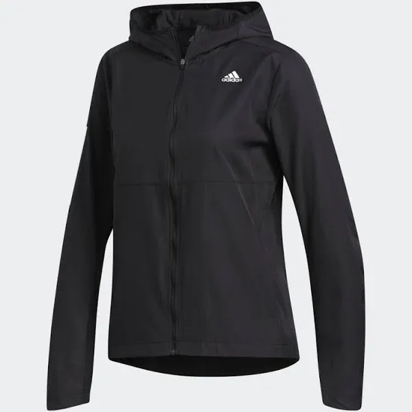 adidas Women&#039;s Own The Run Hooded Jacket, Black-XS