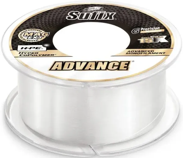 Sufix Advance Clear Monofilament 250-330 Yard Spools