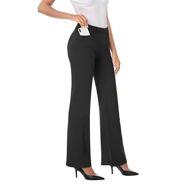 Tapata Women's 28''/30''/32''/34'' Stretchy Bootcut Dress Pants with Pockets Tall, Petite, Regular for Office Work Business