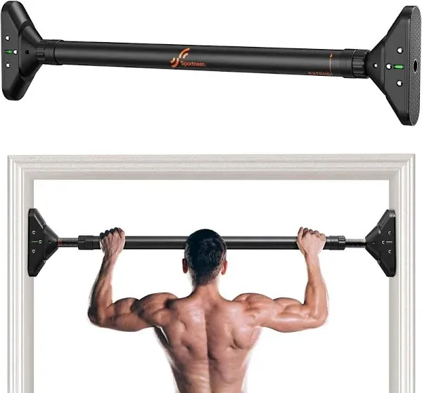 : Strength Training Chin up Bar without Screws - Adjustable 29.5&#039;&#039; Pull Up Bar