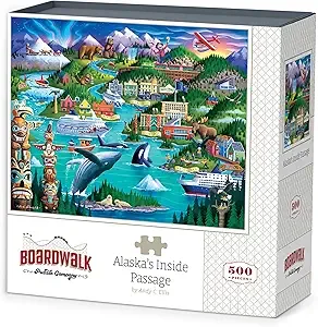 Alaska's Inside Passage by Boardwalk - 500 Piece Jigsaw Puzzle