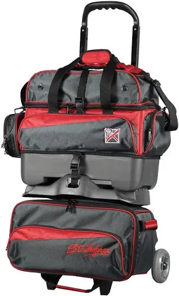 KR Strikeforce Konvoy 4 Ball Roller Bag Red/Smoke