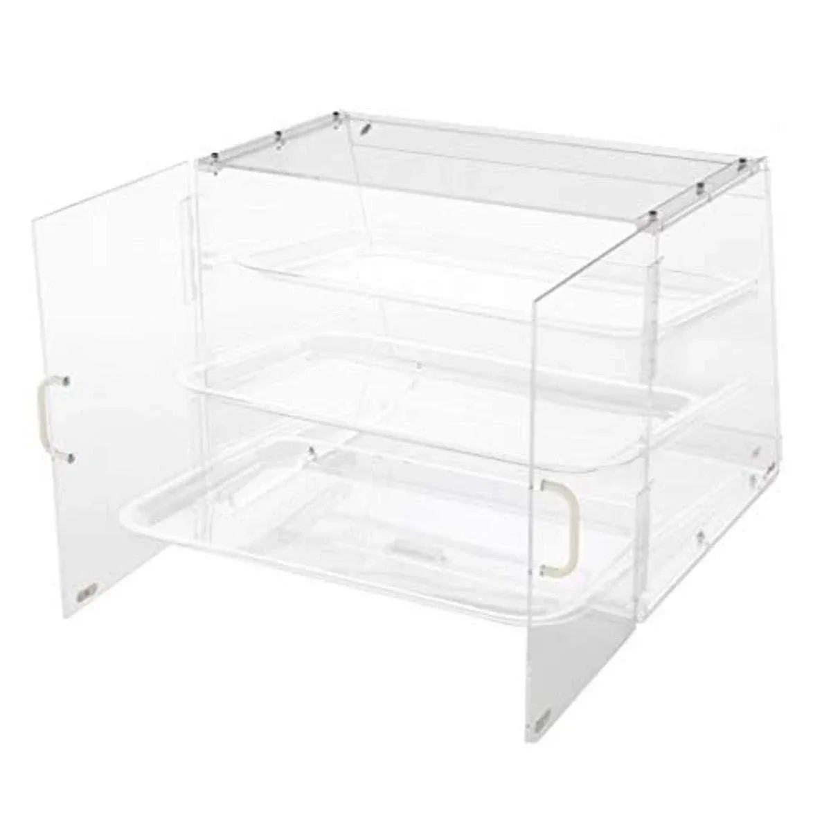 Winco 3-Tier Pastry Display Case, Acrylic, Size: Medium