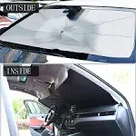 Foldable Car Windshield Sun Shade Umbrella Fit Sedan SUV Pickup Truck Most Ve...