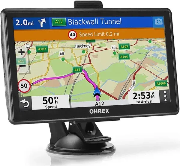 Ohrex 7” GPS Navigation Unit Open Box B08G577BNP