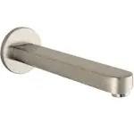 hansgrohe 14421821 S Tubspout 9-Inch Brushed Nickel R17