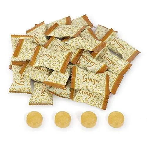 Ginger Hard Candy, Original Flavor 12 oz bag, Individually Wrapped Healthy Candy, The Sweet and Spicy Natural Remedy for Anti-Nausea and Digestion, Made with Real Ginger Extract