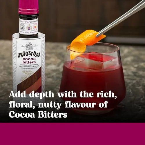 ANGOSTURA Cocoa Bitters, Cocktail Bitters for Professional &amp; Home Mixologists