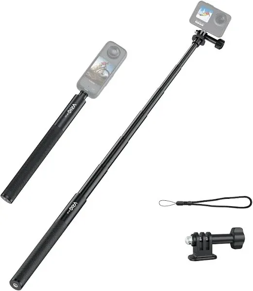 VRIG TP-13,131cm Extension Selfie Stick for INSTA360 for GoPro 11 10 9 8 7