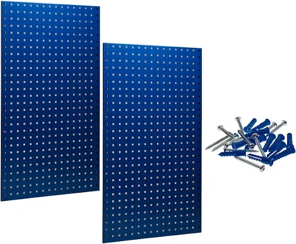 Triton Products LB1-B LocBoard Steel Square Hole Pegboards 24-Inch x 24-Inch x 9 ...