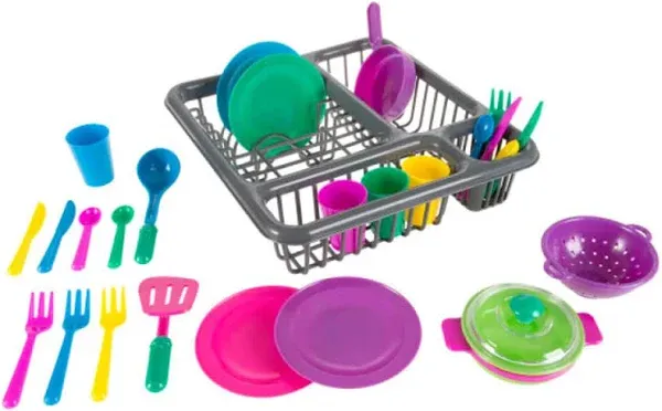 Hey! Play! 27-Piece Play Dish Set