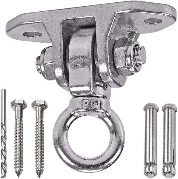 Stainless Steel 304 Heavy Duty Hanger 180°360° Swing 1200 LB Mounting Auger Inst