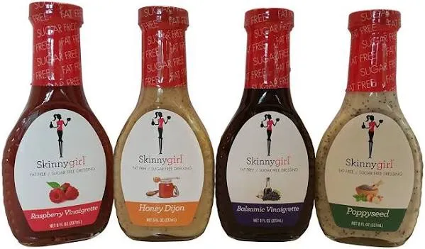 Skinnygirl Low Carb, Fat Free, Sugar Free, Salad Dressing Bundle: Variety Pack 4