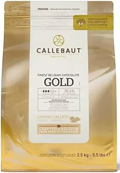 Callebaut Gold 30.4% Caramelized White Couverture Callets