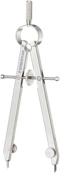 Staedtler Masterbow Comfort Student Compass - Metal - Silver (55140WP)