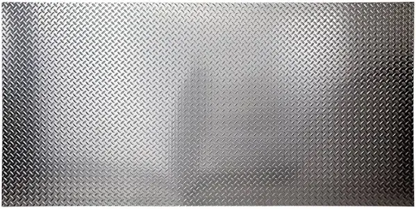 ACP 4 ft. x 8 ft. x 0.013 in. Brushed Aluminum Diamond Plate Wall Paneling