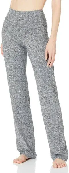 Champion Women&#x27;s Curvy Fit Yoga Pants, Heathered Grey Size Medium, Leggings