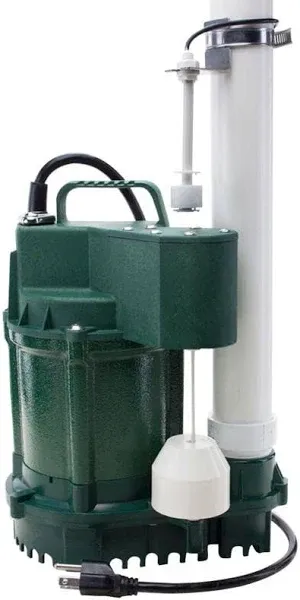 Zoeller 3/4 HP 80 gpm Cast Iron Vertical Float Switch AC Submersible Sump Pump