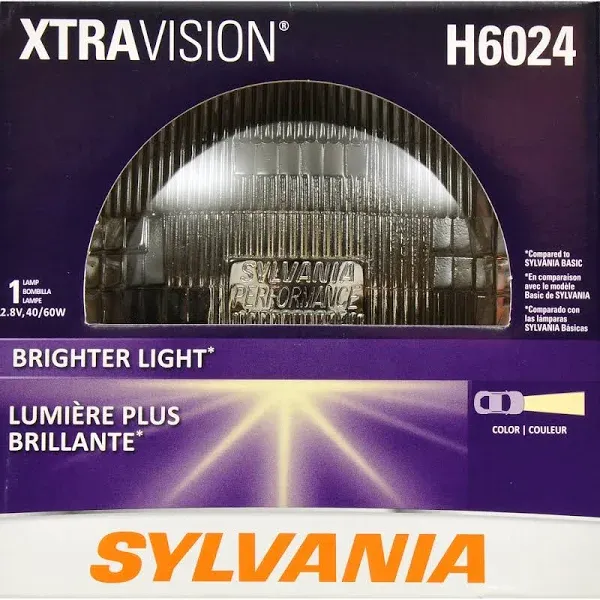 Sylvania H6024 XtraVision Halogen Headlight (7" Round) PAR56