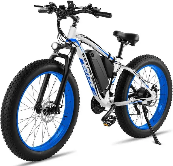 Electric Bike, 26" Ebike 750W Electric Bike for Adults, 30MPH 50-60Miles Adult Electric Mountain Bicycles with Phone Charger Mount, 48V 13Ah Battery, Suspension Fork, Shimano 21 Speed Gears