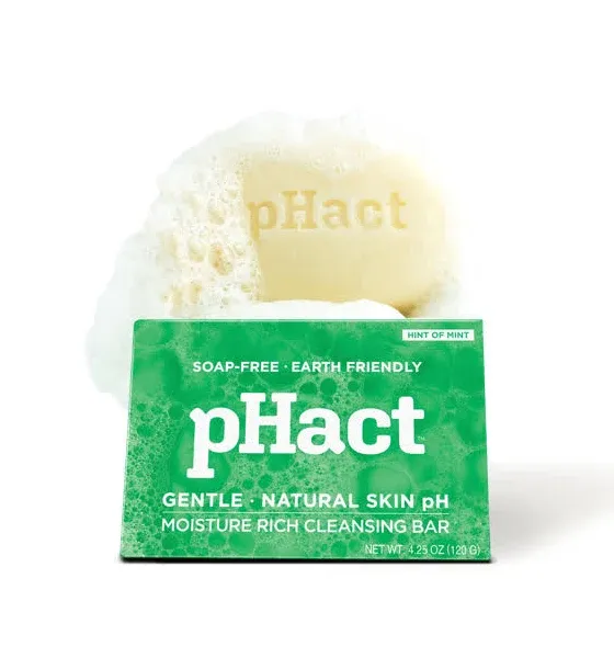 pHact Soap Free Moisturizing Cleansing Bar x 3 Andrew Lessman 4.25 oz each New