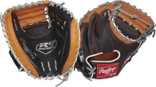 Rawlings | R9 CONTOUR Baseball Catcher&#039;S Mitt | 32&#034; | 1-Piece Closed Web | Right