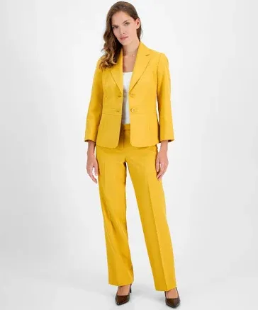 Le Suit Women's Two-Button Blazer and Pants