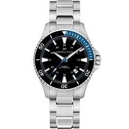 "Men's Swiss Automatic Khaki Navy Scuba Stainless Steel Bracelet Watch 40mm In No Color"