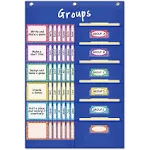 Eamay Small Group Management Pocket Chart with 84 Cards to Keep Small Groups Organized and On Task