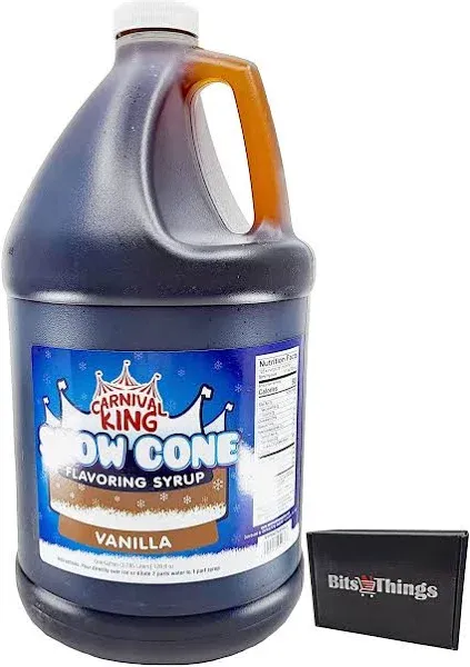 Vanilla Snow Cone Syrup 1 Gallon (128 Fl Oz)