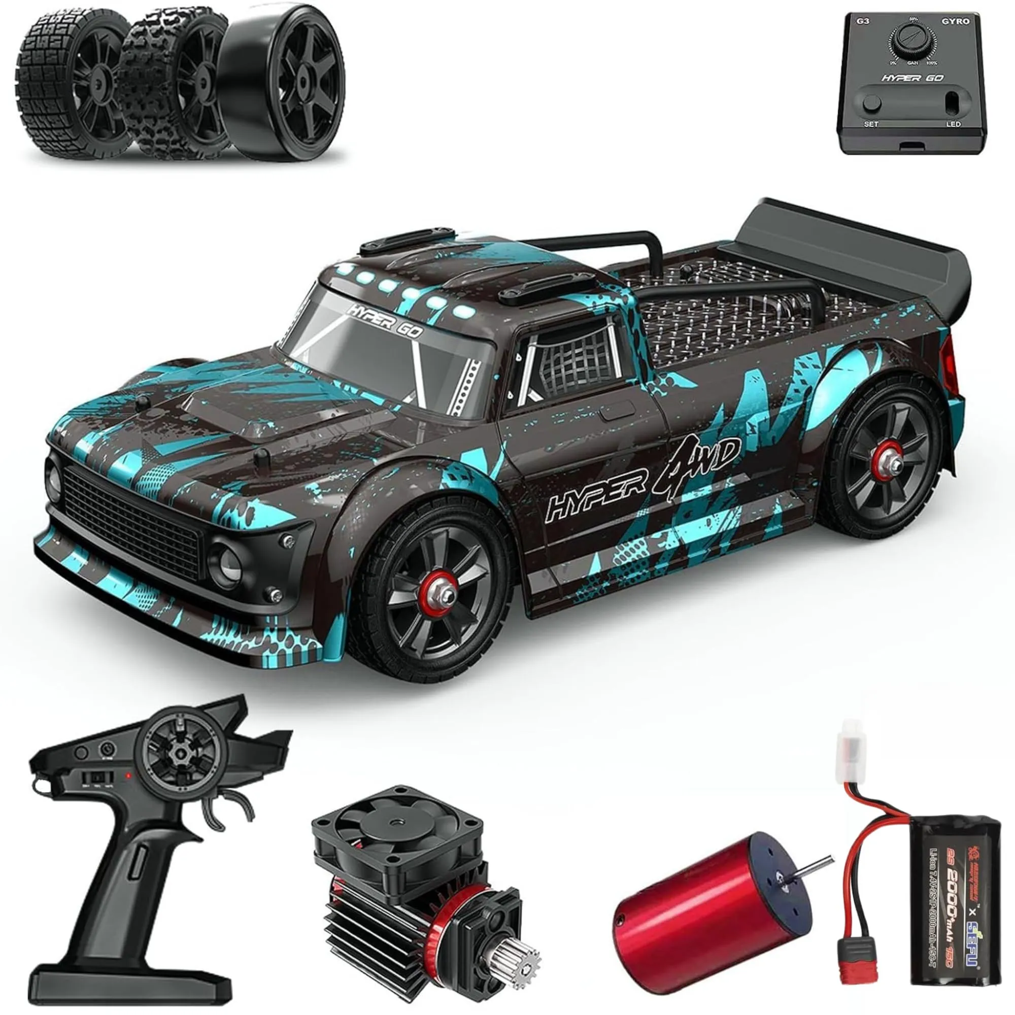 MJX Hyper Go 14301 1:14 RC Car 2.4g High Speed Drift Rally Car Brushless 4WD Off-Road