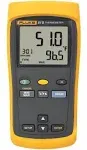 Fluke Thermocouple Thermometer: Includes NIST-Traceable Certificate, Min/Max/Avg/Dif, 0.1C/1C, USB Model: FLUKE-51-2/CWG