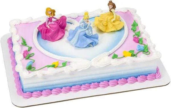 Decopac Disney Princess Once Upon a Moment Cake Topper Cinderella Belle Aurora