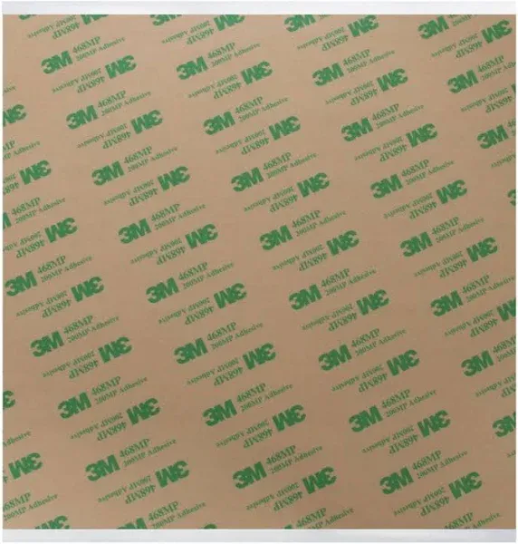 Gizmo Dorks 3M 468MP Double Sided Adhesive Transfer Tape Sheets 10" x 10" (5-Pack)