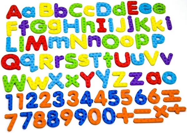 Magnetic Letters and Numbers for Classroom Educating Kids in Fun -Educational Alphabet Refrigerator Magnets Building Preschool Toddler Spelling and Learning Rfidge Magnets-112 Pieces