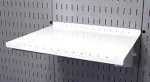 Wall Control ASM-SH-1612 W 12" Deep Pegboard Shelf Assembly for Pegboard Only, White