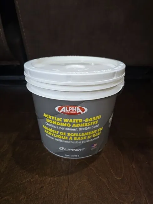 Alpha Systems 8011 Acrylic Water-Based Bonding Adhesive - 1 Gallon New